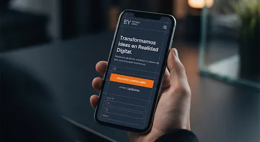 Close up of a sleek mobile interface wireframe highlighting a conversion button in a dark theme environment